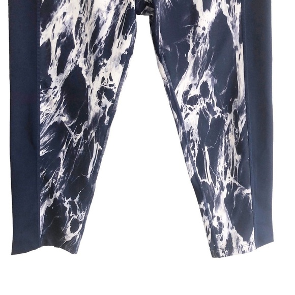 Christian Siriano Blue Marble Print Leggings Size XS - Picture 4 of 6